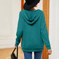 Full Size Lace-Up Long Sleeve Hoodie