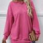 Round Neck Drop Shoulder Long Sleeve Sweatshirt
