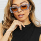 CUTIE Tortoiseshell Rectangle Polycarbonate Sunglasses