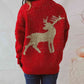 Christmas Reindeer Round Neck Long Sleeve Sweater