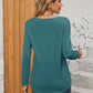 Full Size Square Neck Long Sleeve T-Shirt
