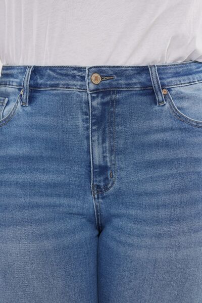 Kancan Full Size Cat's Whiskers High Waist Jeans *