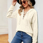 Full Size Lace-Up Long Sleeve Hoodie