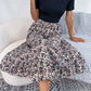 Aaliyah Isla Printed Off-Shoulder Ruffle Hem Dress