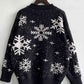 CHRISTMAS Snowflake Pattern Dropped Shoulder Sweater