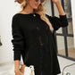 Beauteous Boat Neck Dropped Shoulder Knit Top