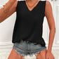 Women's V-Neck Curved Hem Tunic Tank