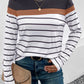 Striped Round Neck Long Sleeve T-Shirt
