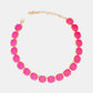 Zinc Alloy Resin Necklace