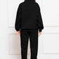 Comfy n' Cozy Half Zip Long Sleeve Sweatshirt and Pants Set