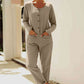 Buttoned Drop Shoulder Pocket Jumpsuit