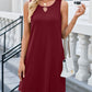 Cutout Round Neck Sleeveless Dress