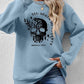 Graphic Round Neck Dropped Shoulder Sweatshirt