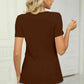 Full Size Twisted V-Neck T-Shirt