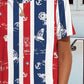 Pocketed Striped Round Neck Short Sleeve Dress
