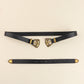 Jessica Anne Beauty Double Buckle PU Leather Belt