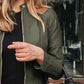 Mock Neck Zip Up Jacket