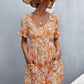 Women's Printed Button down Pocketed Dress
