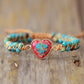 Handmade Heart Shape Natural Stone Bracelet