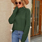 Cable-Knit Mock Neck Sweater