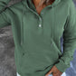 Full Size Dropped Shoulder Long Sleeve Hoodie with Pocket