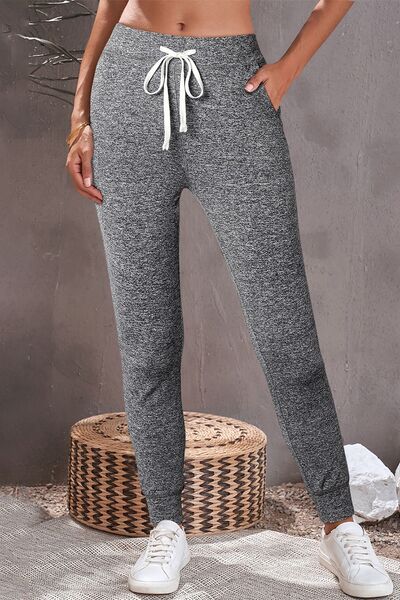 Hannahs Yoga Attire Drawstring Joggers with Pockets