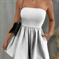 Pocketed Tube Wide Leg Romper