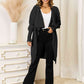 Long Sleeve Open Front Longline Cardigan