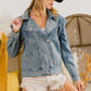 BiBi Button Up Long Sleeve Denim Jacket - Brand BiBi