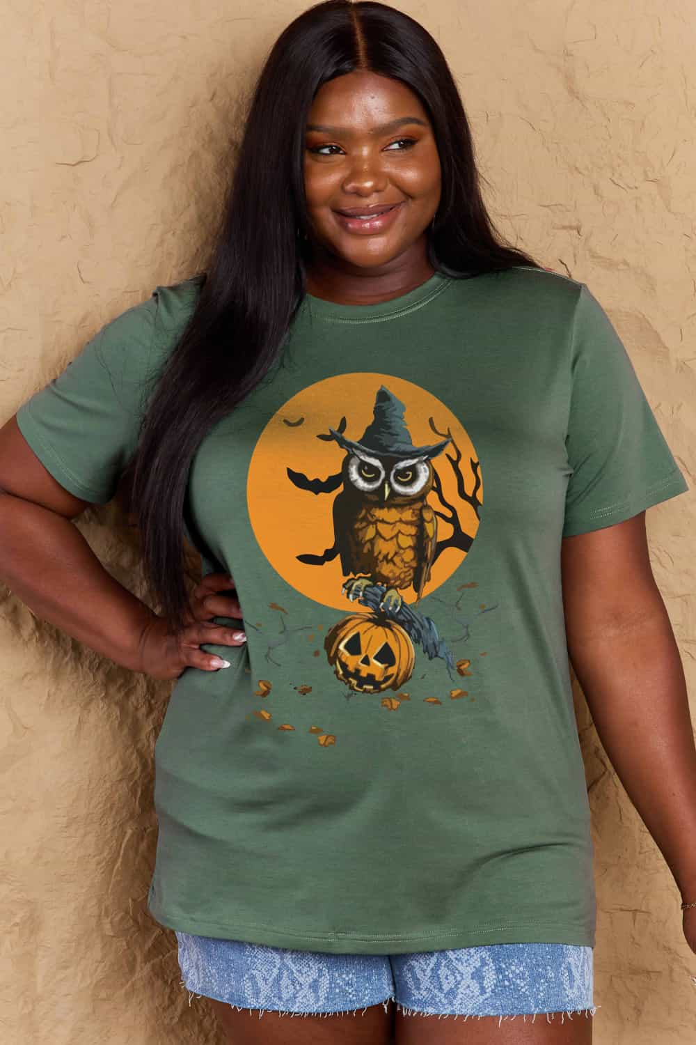 Simply Love Full Size Halloween Theme Graphic Cotton T-Shirt