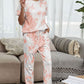 Full Size Tie-Dye Tee and Drawstring Waist Joggers Lounge Set