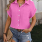 Textured Pocketed Button Up Shirt