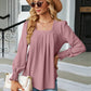 Full Size Square Neck Puff Sleeve Blouse
