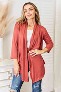 Culture Code Full Size Open Front Cardigan *