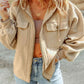 Hannah Full Size Zip-Up Drawstring Hooded Jacket