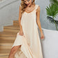 BAYSIDE Ruffled V-Neck Midi Dress