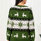Christmas Reindeer Round Neck Sweater