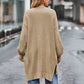 Long Sleeve Waffle-Knit Cardigan