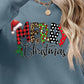 MERRY CHRISTMAS Round Neck Dropped Shoulder Sweatshirt