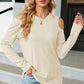 Round Neck Cold Shoulder T-Shirt