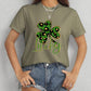 Lucky Clover Round Neck Short Sleeve T-Shirt