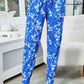 BasicBabe Tie-Dye Cobalt Blue Drawstring Waist Joggers with Pockets