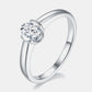 Moissanite 925 Sterling Silver Solitaire Ring