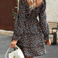 Smocked Flounce Sleeve Ruffled Dress