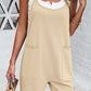 Spaghetti Strap Romper with Pockets