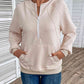 Half Zip Hoodie with Pocket