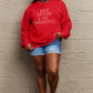 Simply Love Full Size EAT DRINK & BE THANKFUL Round Neck Sweatshirt
