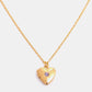 Zircon Heart Shape 14K Gold-Plated Pendant Necklace