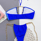 SUNn'SAND Chain Detail Halter Neck Bikini Set