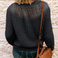Round Neck Rib-Knit Sweater